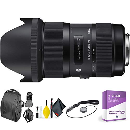 Sigma 18-35mm f/1.8 DC HSM Art Lens for Nikon + Deluxe Lens Cleaning Kit Bundle Sigma