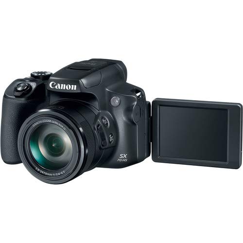 Canon PowerShot SX70 HS Digital Camera - With 32GB Memory Card, Bag, Cleaning Kit, and More Canon