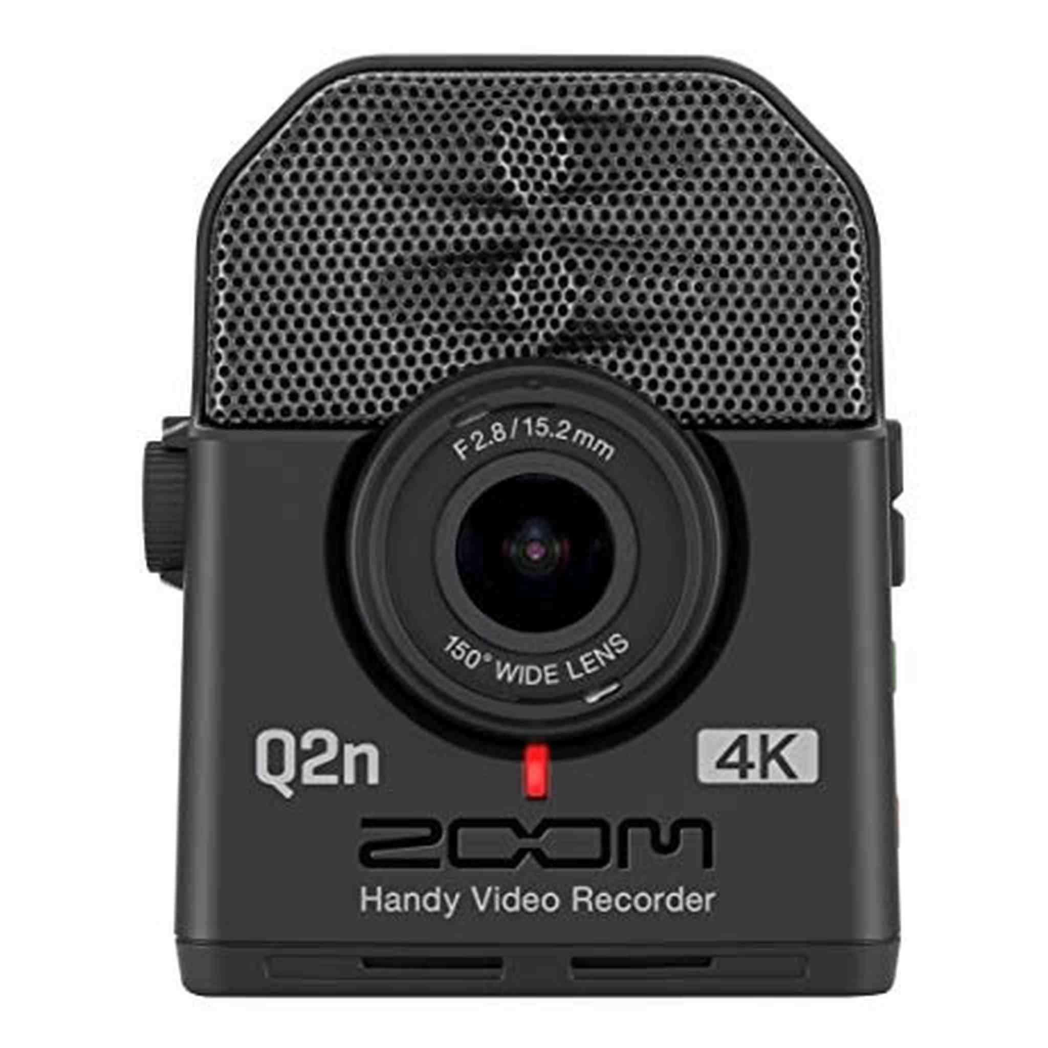 Zoom Q2n-4K Handy Video Recorder, 4K/30P Ultra High Definition Video, Compact Size, Stereo Microphones, Wide Angle Lens, for Recording Music, Video, YouTube Videos, Livestreaming Zoom