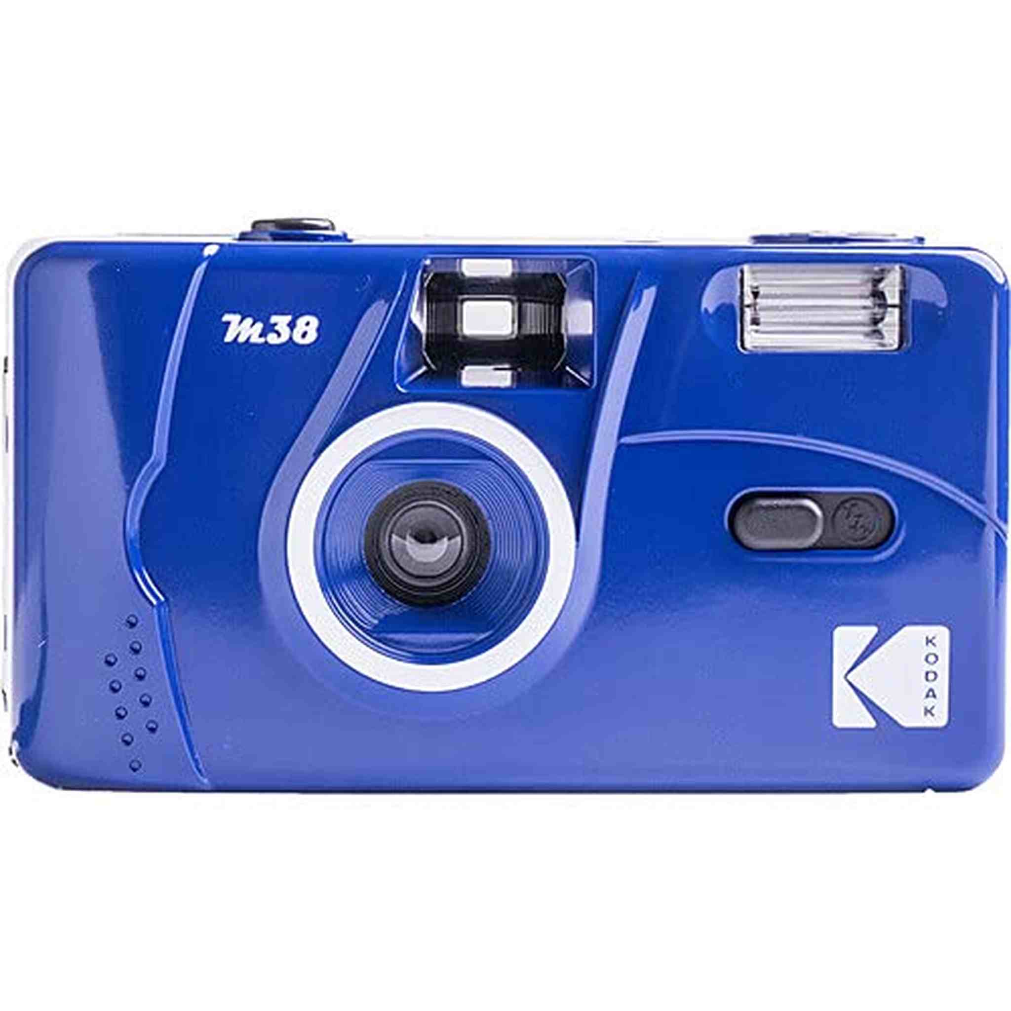 Kodak M38 35mm Film Camera - Focus Free, Powerful Built-in Flash, Easy to Use Classic Blue Kodak