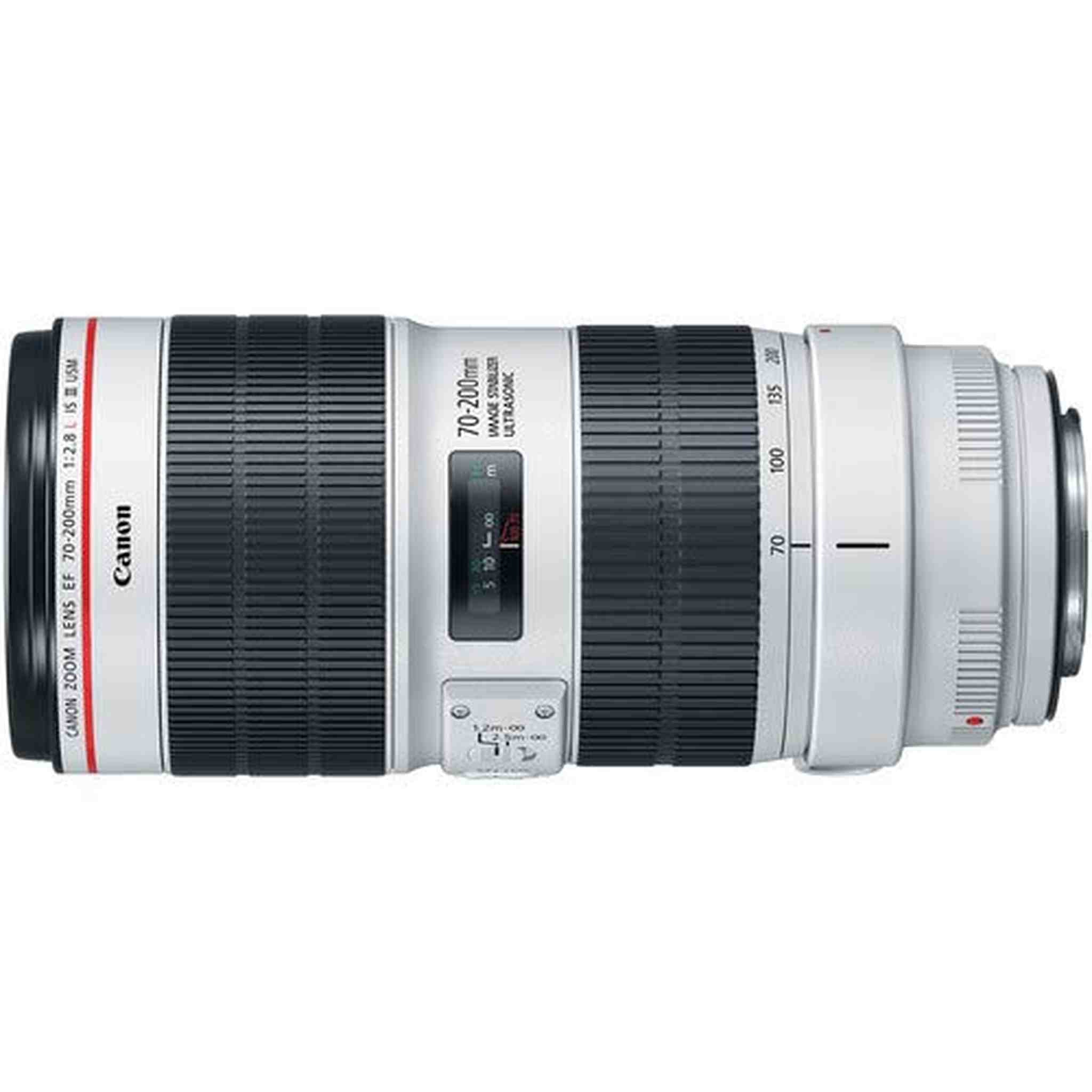 Canon EF 70-200mm f/2.8L is III USM Lens Bundle w/ 64GB Memory Card + Accessories, and 3 Piece Filter Kit International Canon