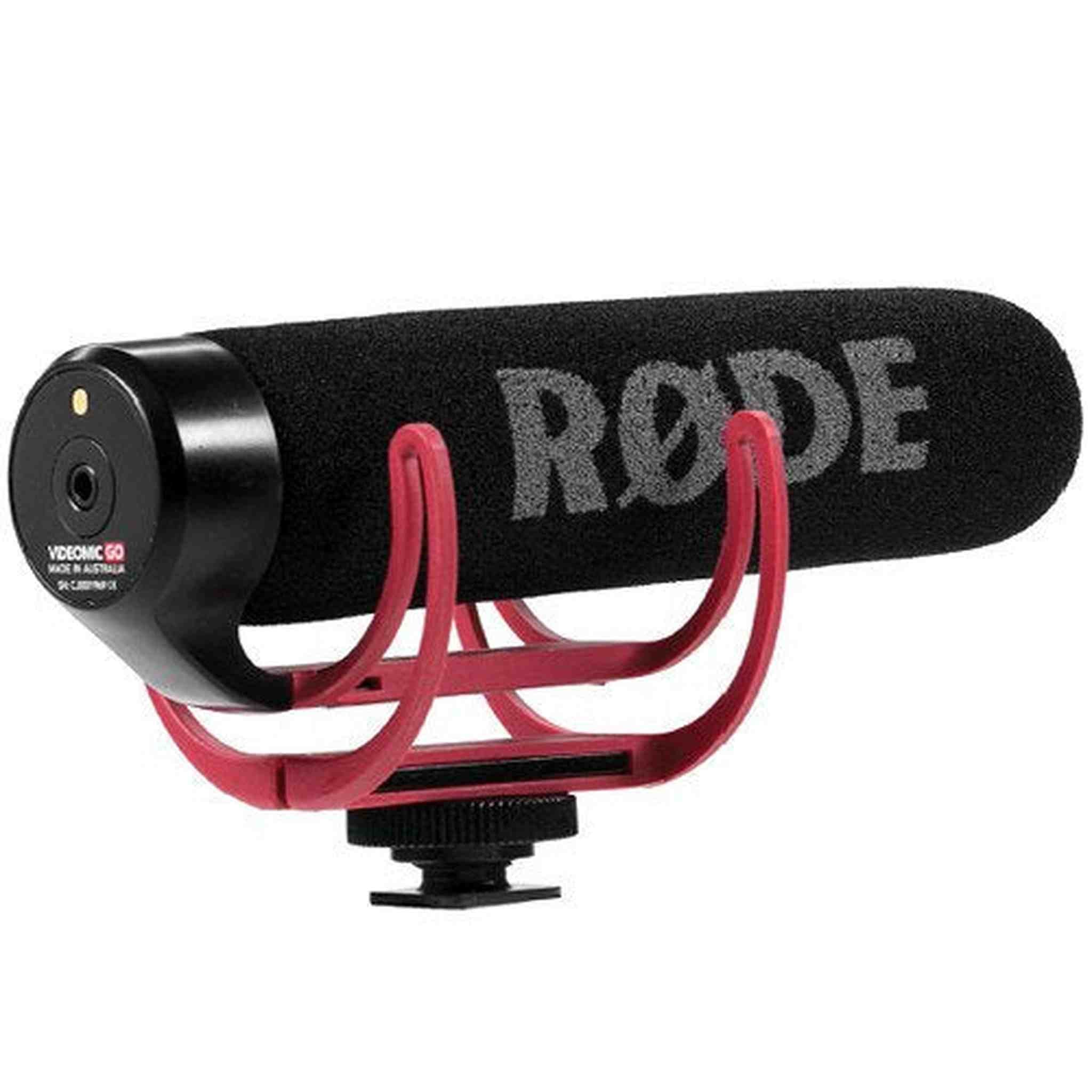 Rode VideoMic GO VIDEOMIC-GO + 16GB Memory Card + Flexible Tripod with Gripping Rubber Legs + Deluxe Cleaning Kit + Microfiber Cloth- Bundle Rode