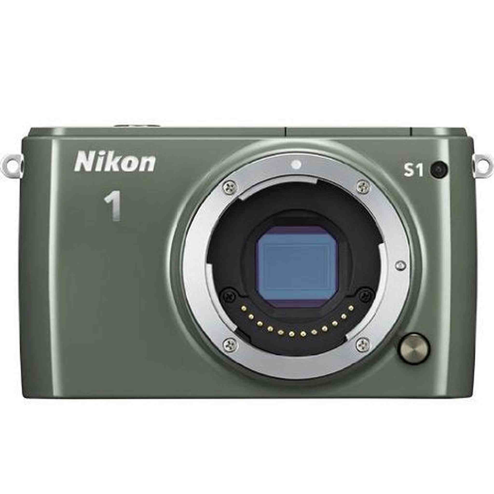 Nikon 1 S1 10.1 MP HD Digital Camera Green Body only Ebasket