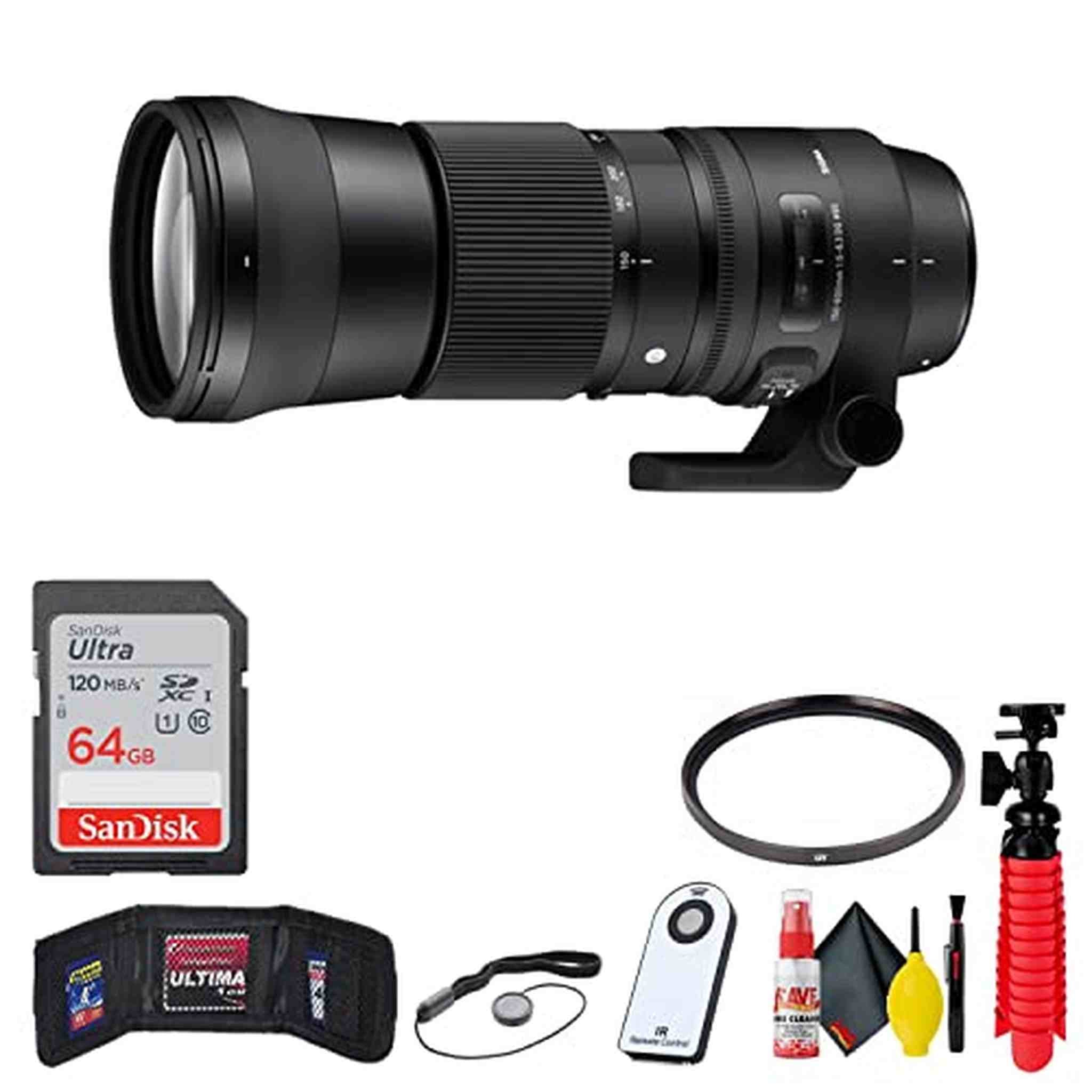 Sigma 150-600mm f/5-6.3 DG OS HSM Contemporary Lens for Canon EF Ultra Bundle Sigma