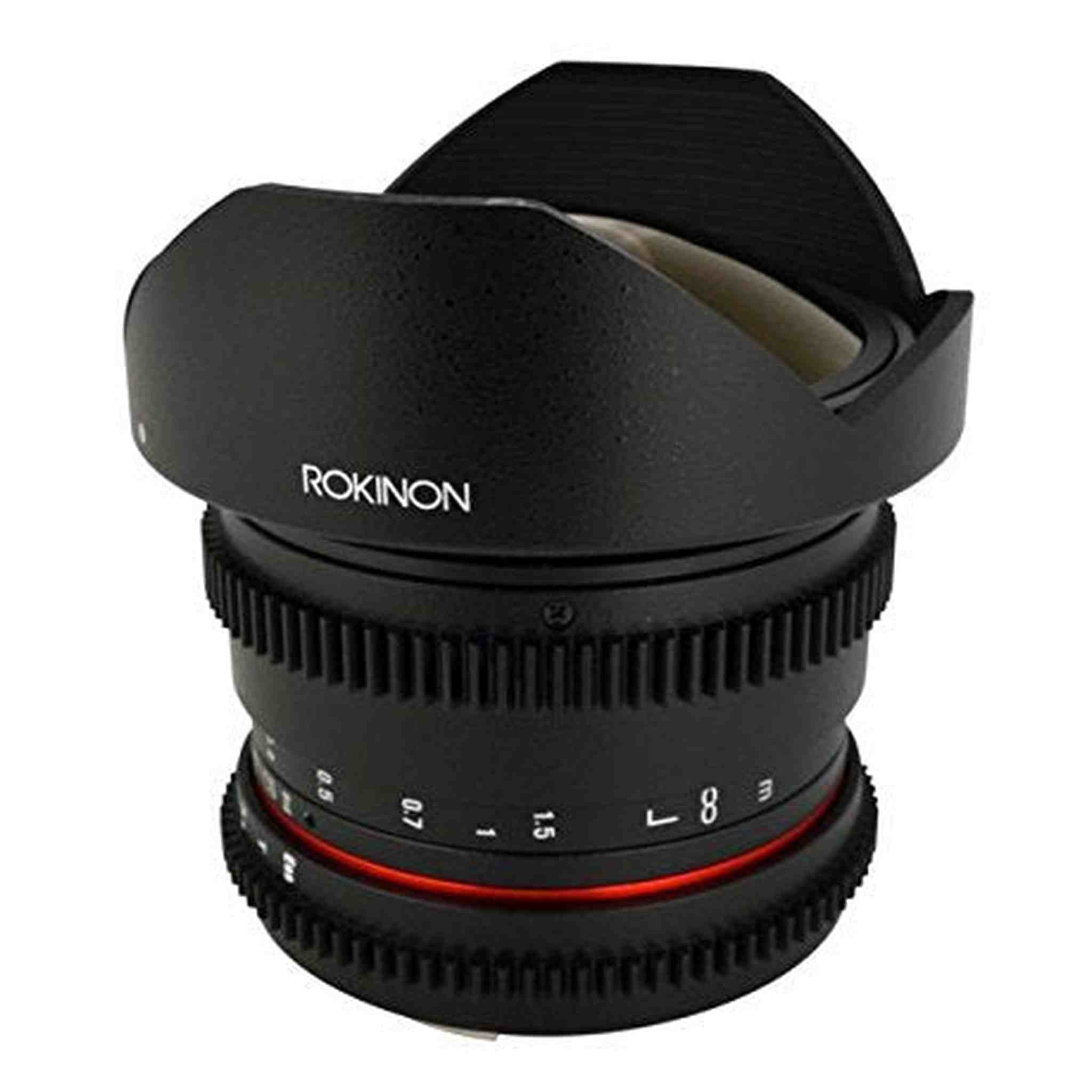 Rokinon 8mm T/3.8 Fisheye Cine Lens with Removable Hood for Sony E Rokinon