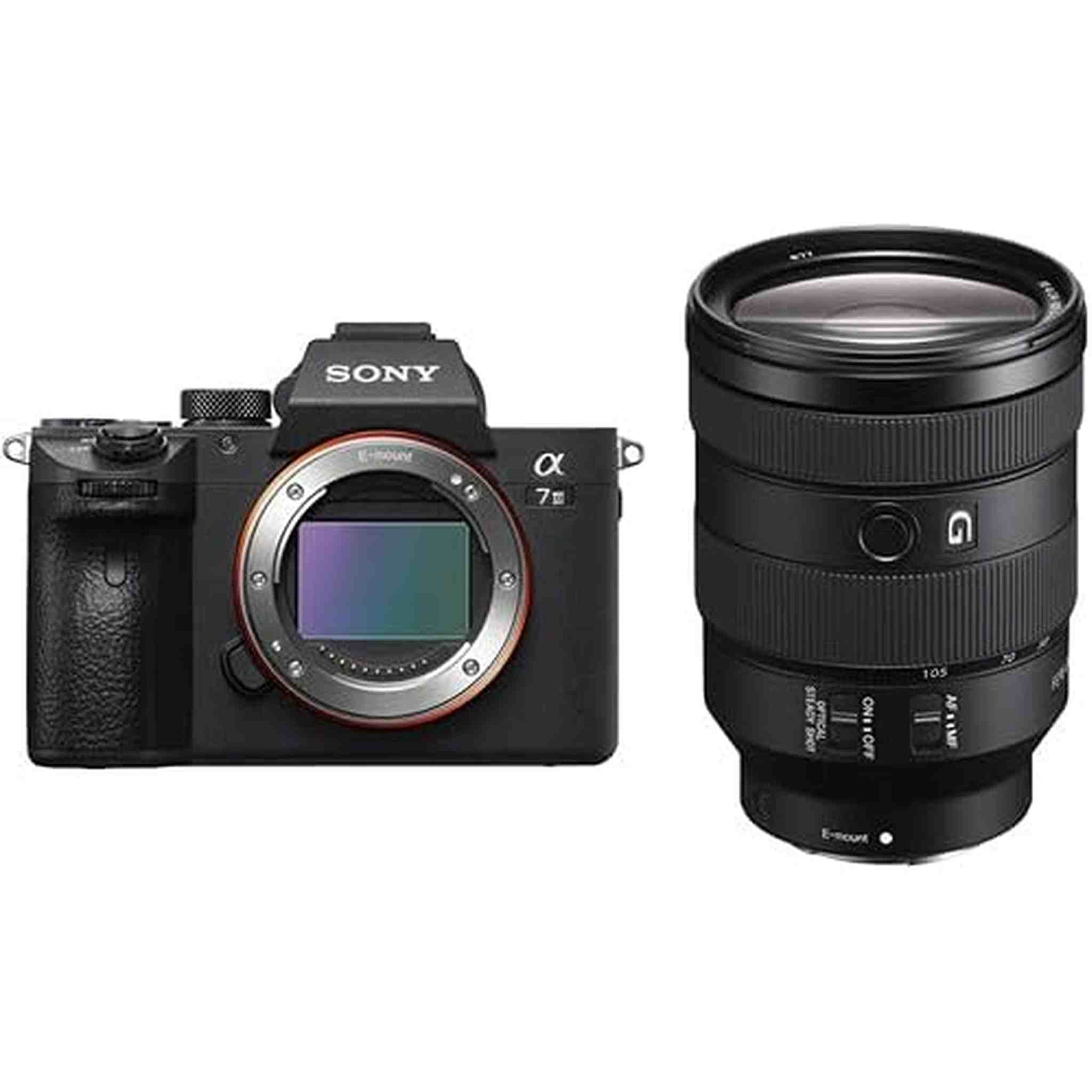 Sony Alpha a7 III Full Frame Mirrorless Digital Camera Body Only ILCE7M3/B - Bundle Kit with Sony FE 24-105mm f/4 G OS Sony