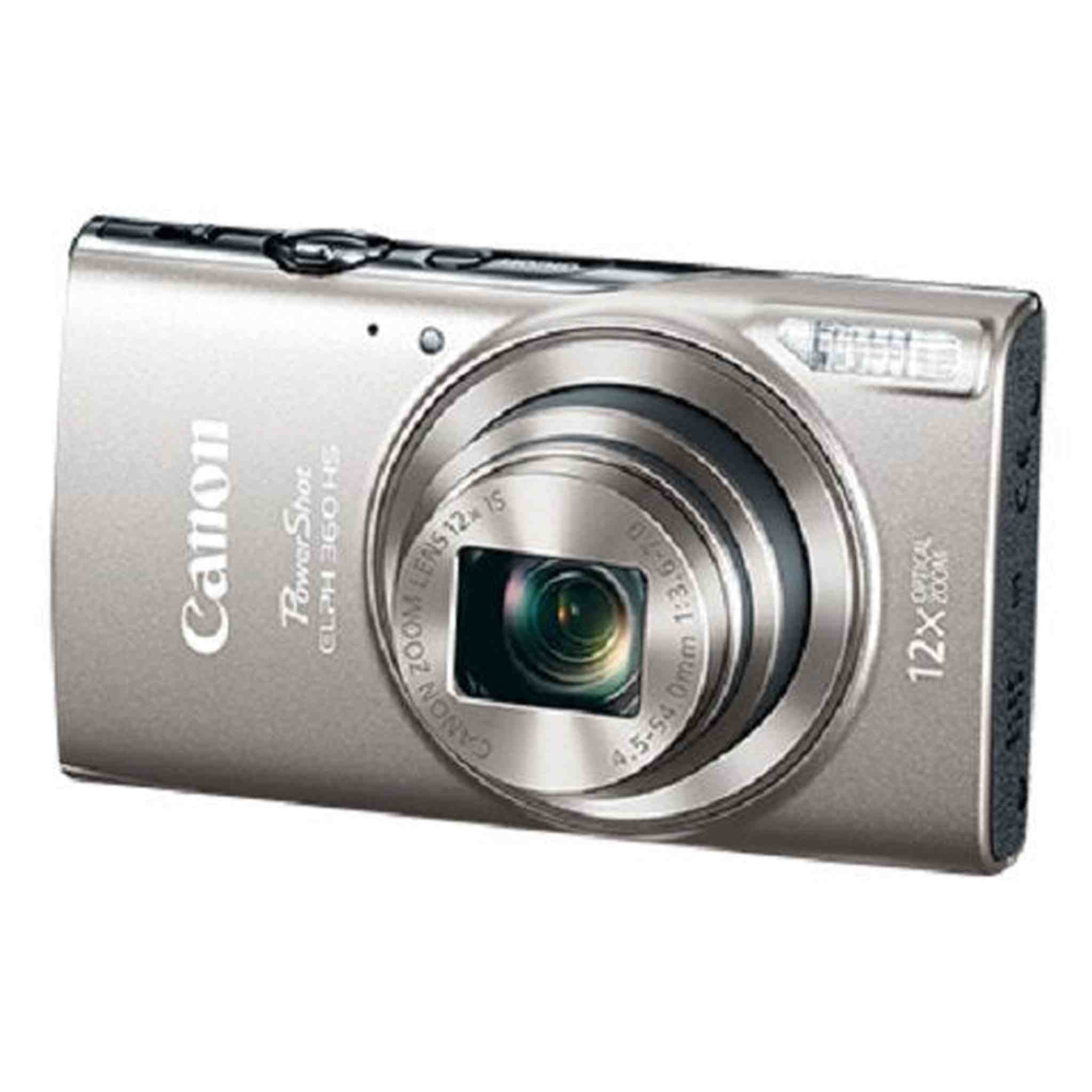 Canon PowerShot ELPH 360 Digital Camera w/ 12x Optical Zoom and Image Stabilization - Wi-Fi & NFC Enabled Silver Canon