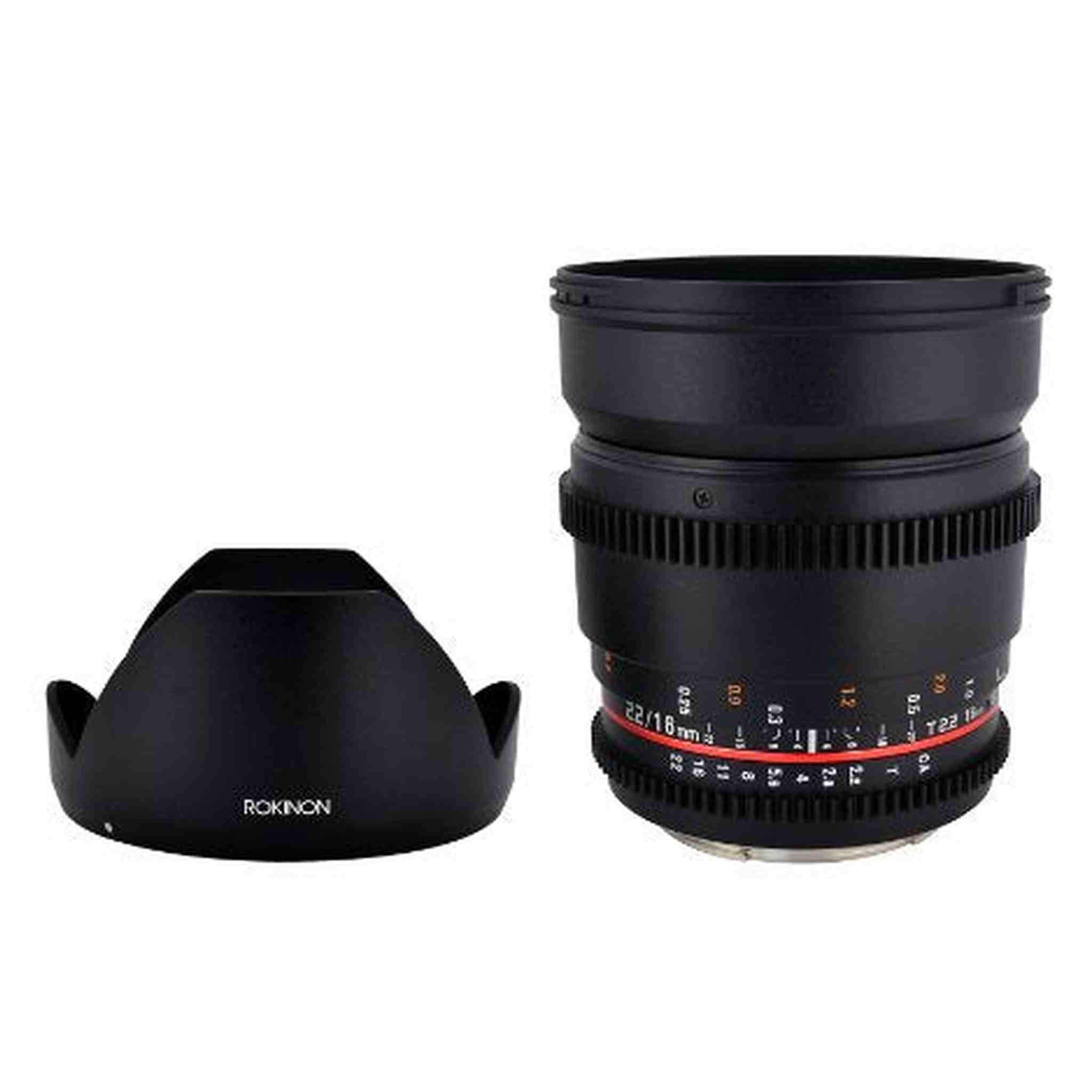 Rokinon CV16M-NEX 16mm T2.2 Cine Wide Angle Lens for Sony E-Mount Cameras Rokinon