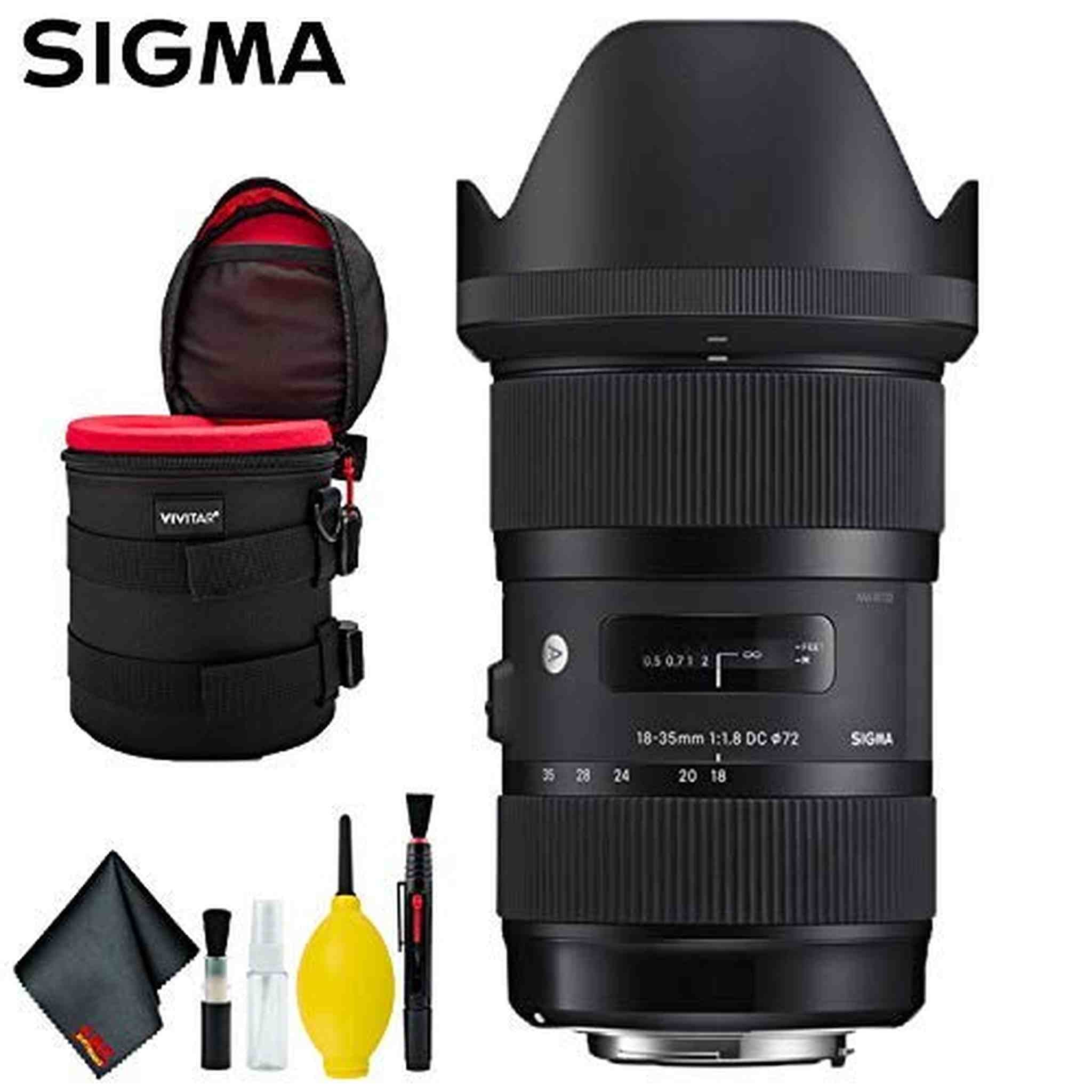 Sigma 18-35mm f/1.8 DC HSM Art Lens for Canon EF USA Deluxe Bundle Sigma