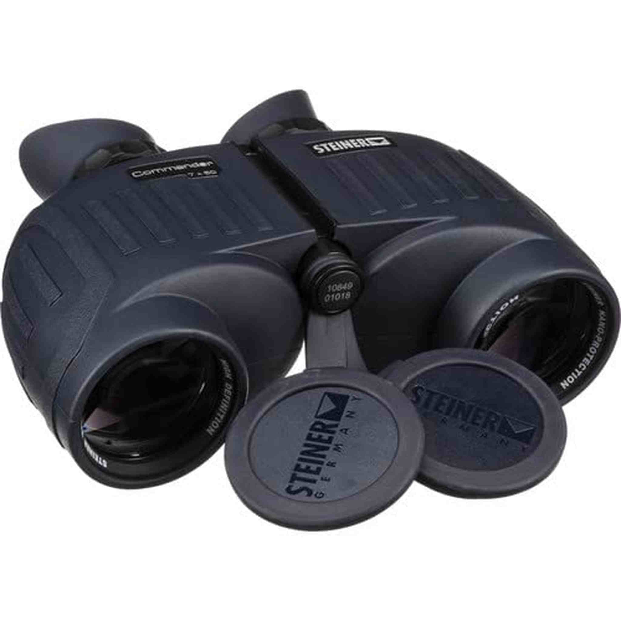 Steiner 7x50 Commander Binoculars 2304 Bundle with Padded Backpack, Floating Wrist Strap, and 6Ave Cleaning Kit Steiner