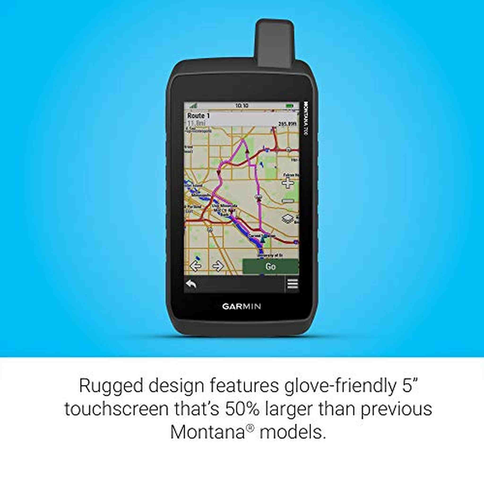 Garmin Montana 750i, Rugged GPS Handheld with Built-in inReach Satellite Technology and 8-megapixel Camera, Glove-Friendly 5