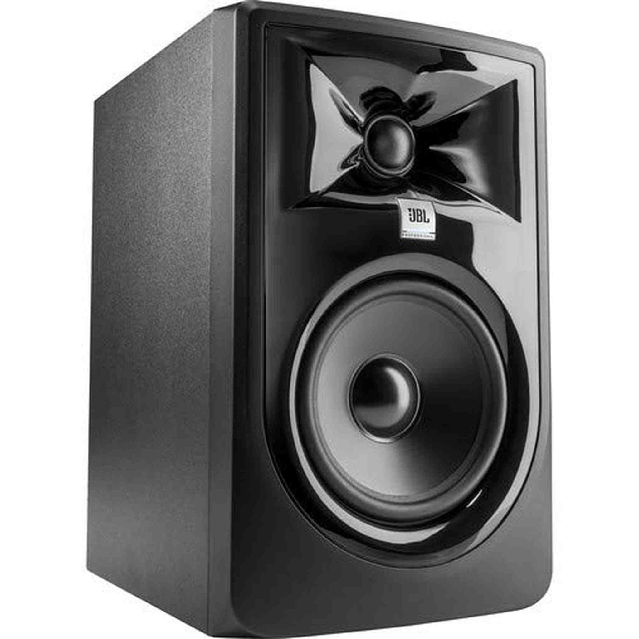 JBL 305P MkII - Powered 5 Inch Two-Way Studio Recording Monitor with Sanitizer Spray for Microphones JBL