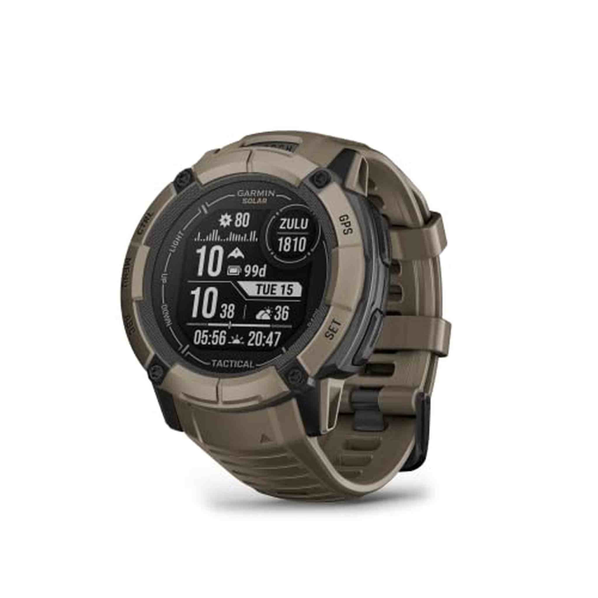 Garmin Instinct 2X Solar - Tactical Edition, Rugged GPS Smartwatch, Coyote Tan0 Garmin