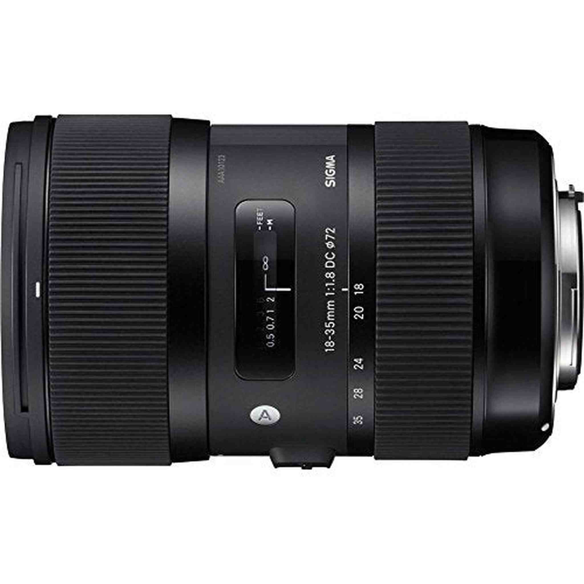 Sigma AF 18-35mm f/1.8 DC HSM Lens for Canon Includes Sandisk 64GB Extreme SD Memory UHS-I Card w/ 90/60MB/s Read/Write Bundle Sigma