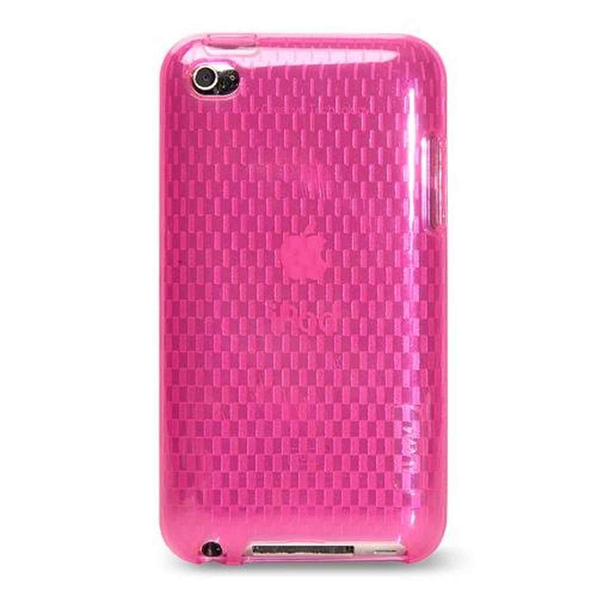 iLuv iCC615PNK Flexi-Clear TPU Case with Pattern for iPod Touch 4G Pink iLuv