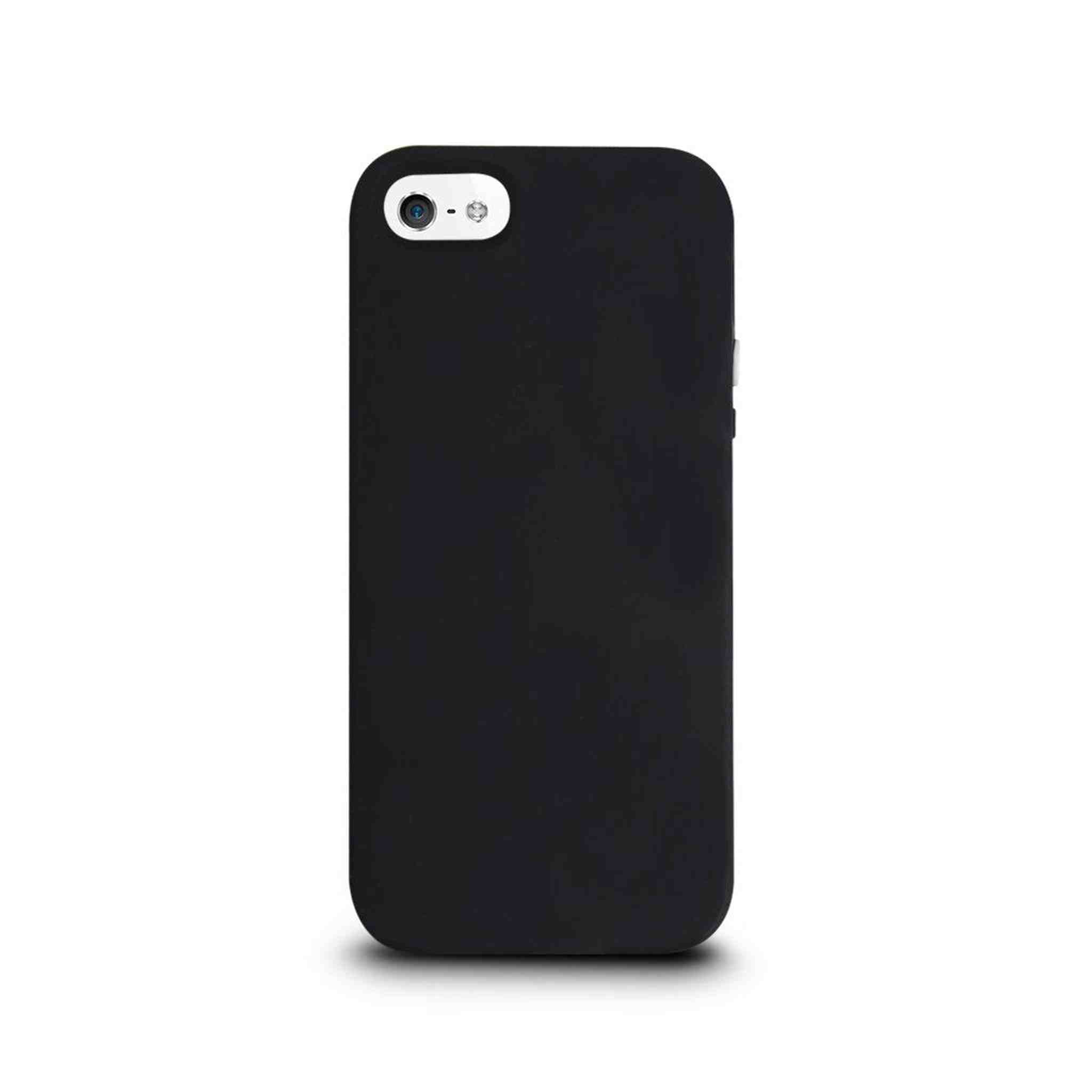 The Joy Factory Jugar Soft Silicone Case with Metal Frame for iPhone5/5S, CSD104 Matte Black The Joy Factory