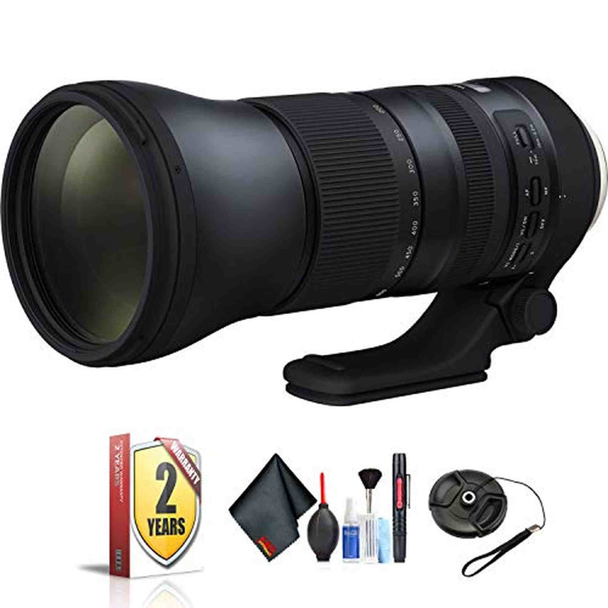 Tamron SP 150-600mm f/5-6.3 Di VC USD G2 for Nikon F for Nikon F Mount + Accessories International Model with 2 Year Wa Tamron