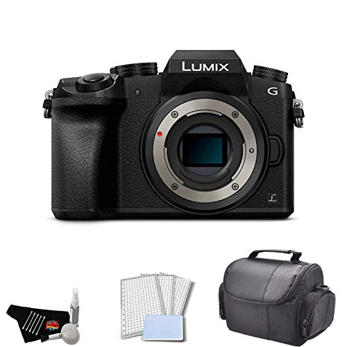 Panasonic Lumix DMC-G7 Mirrorless Micro Four Thirds Digital Camera Body Only Bundle with Carrying Case + LCD Screen Pr Panasonic