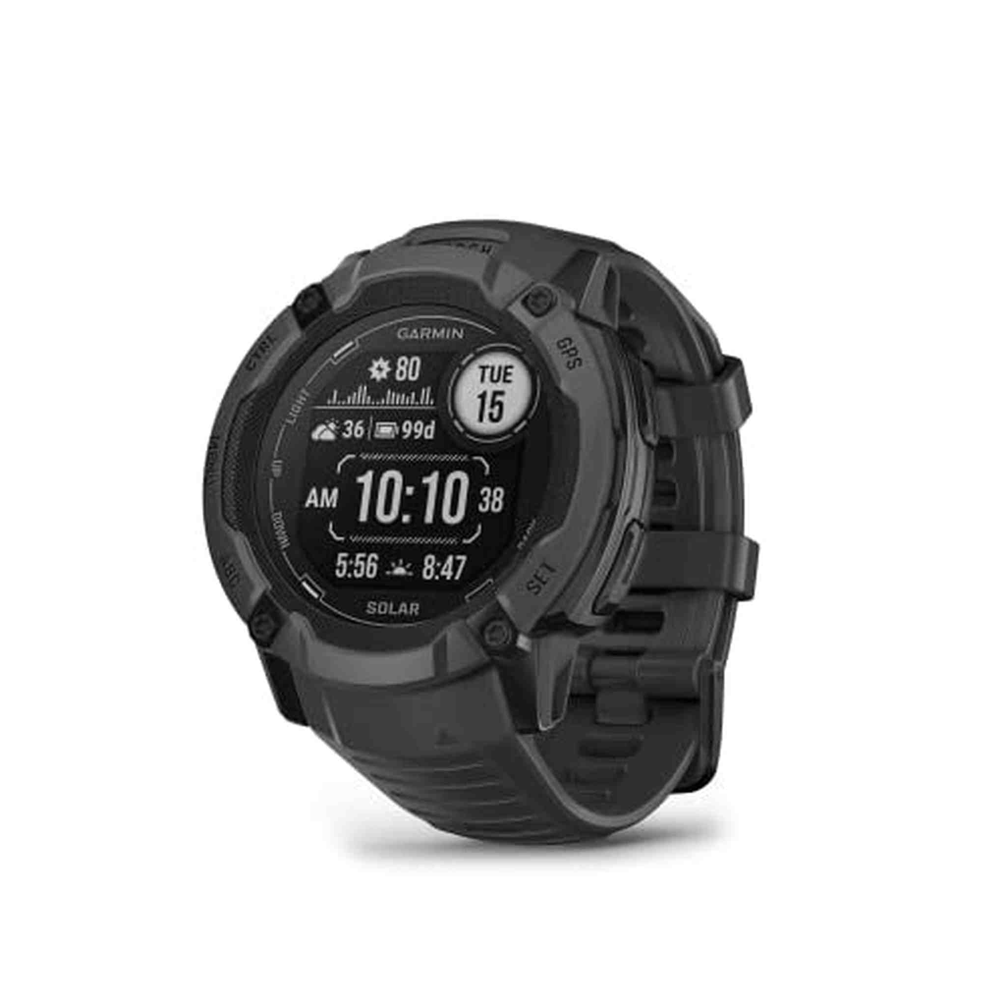 Garmin Instinct 2X Solar, Rugged GPS Smartwatch, Graphite Garmin