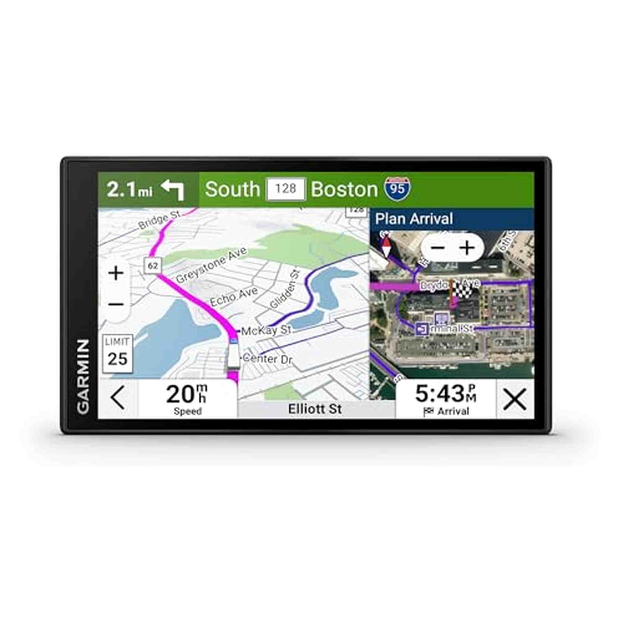 Garmin dēzl™ OTR620, High-Res 6” GPS Truck Navigator, Custom Truck Routing, Satellite Imagery, Wind Speed, Community-Shared Loading Docks, Truck Entrances & Parking Availability, Popular Truck Paths Garmin