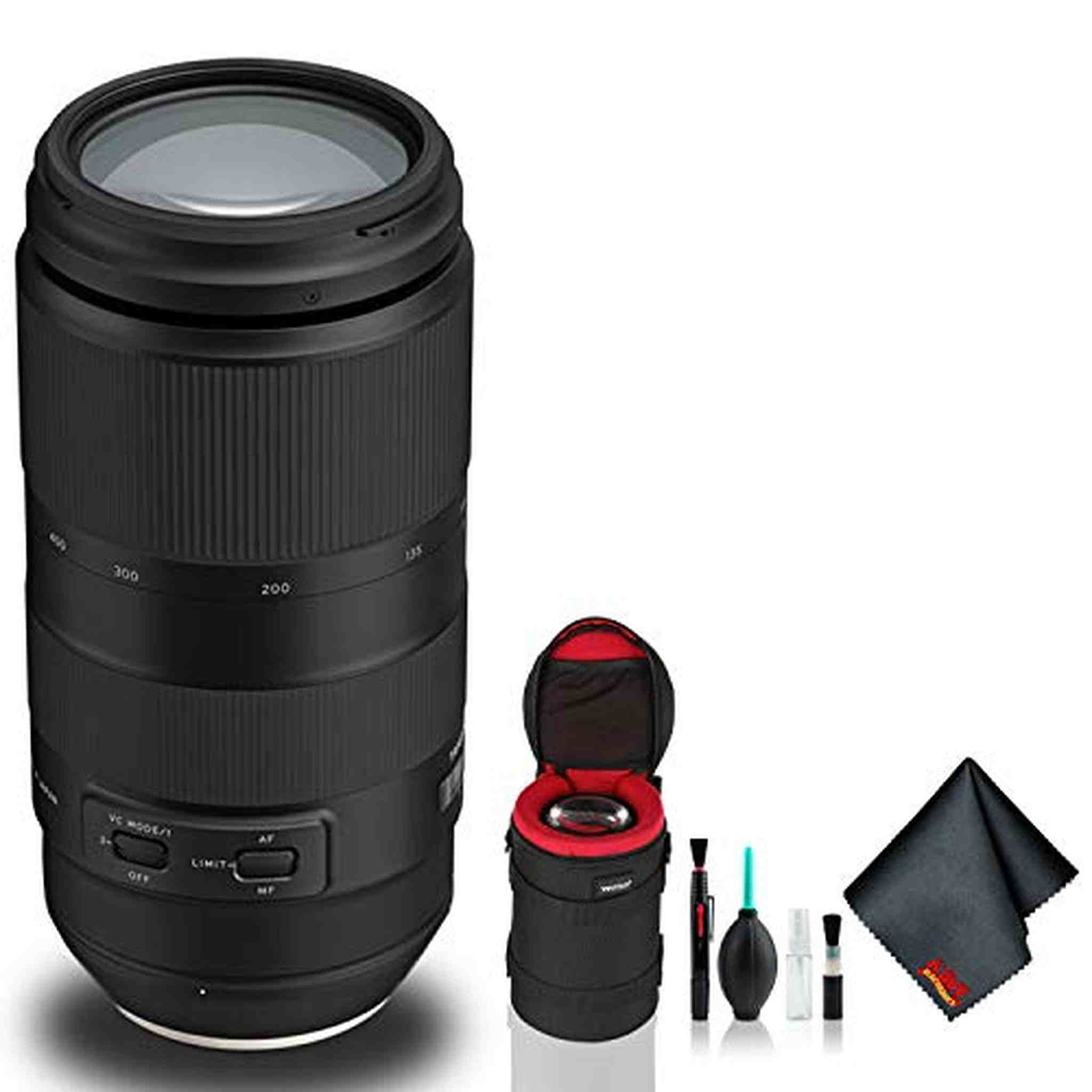 Tamron 100-400mm f/4.5-6.3 Di VC USD Lens for Nikon F - Deluxe Bundle Tamron