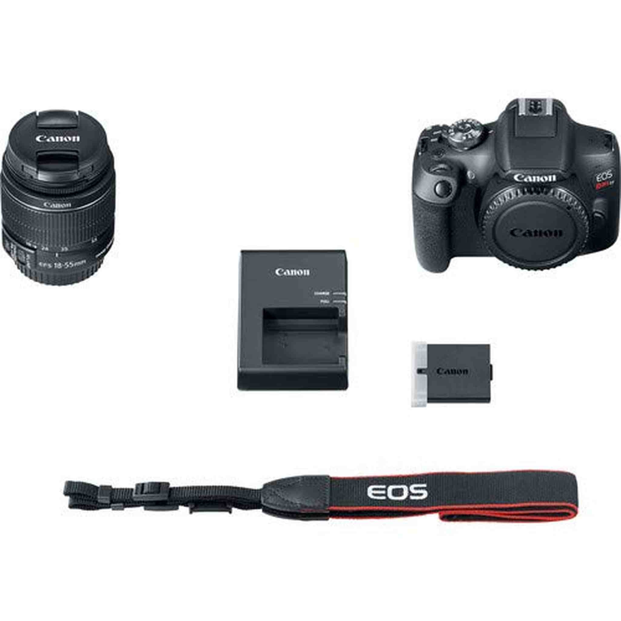 Canon EOS Rebel T7 DSLR Camera Bundle with 2 Lenses 18-55 + 75-300mm Lens + 32GB Memory Card + 3pc Filter Kit + Angle Canon