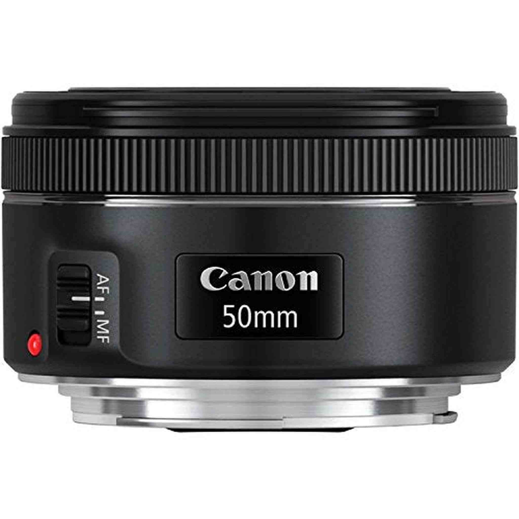 Canon EF 50 F 1.8 STM Lens Camera Lens International Model + 3 Pcs Filter Kit + Cleaning Kit Canon