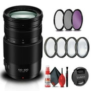 Panasonic Lumix G Vario 100-300mm f4-5.6 Lens Bundle with 67mm Filter Kits Panasonic