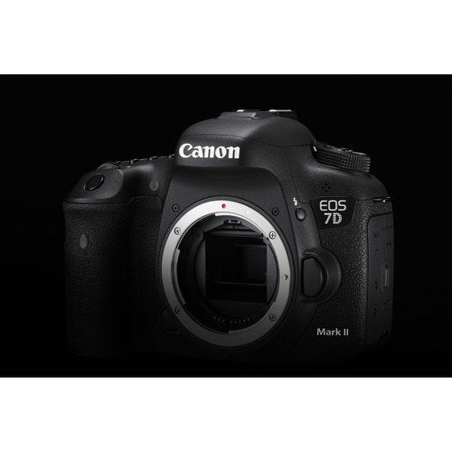 Canon EOS 7D Mark II DSLR Camera International Model 9128B002 W/Bag, Extra Battery, LED Light, Mic, Filters and More Canon