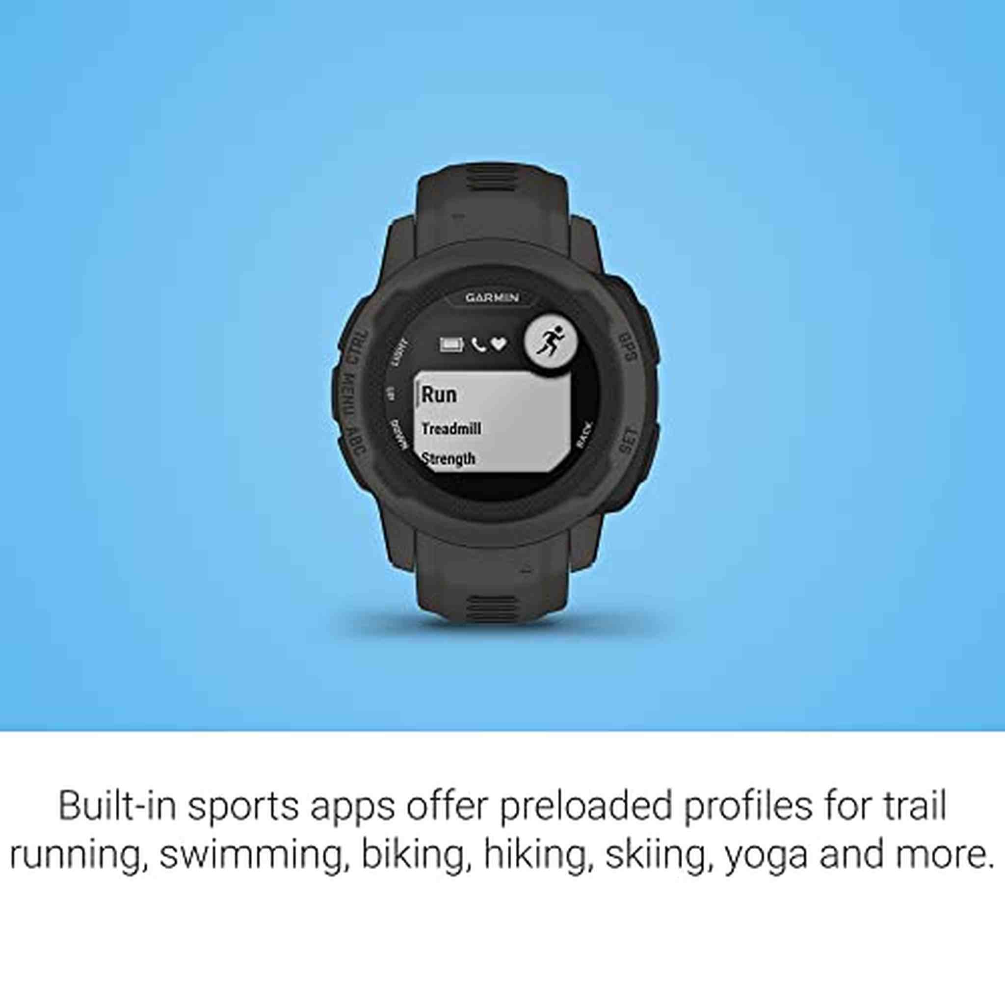 Garmin Instinct 2S, Smaller-Sized Rugged with GPS, Graphite Garmin