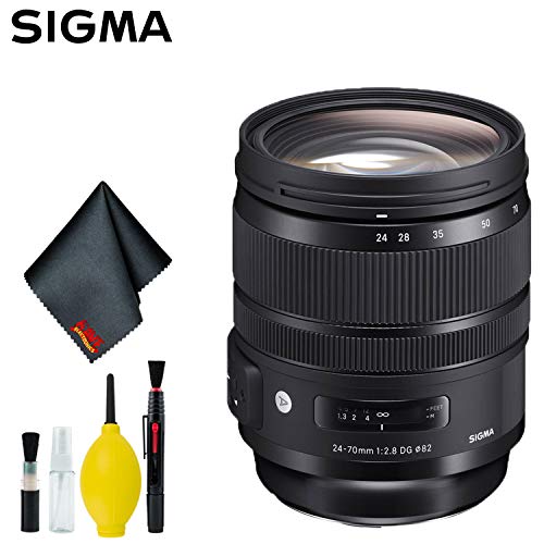 Sigma 24-70mm f/2.8 DG OS HSM Art Lens for Nikon F Intl Standard Bundle Sigma