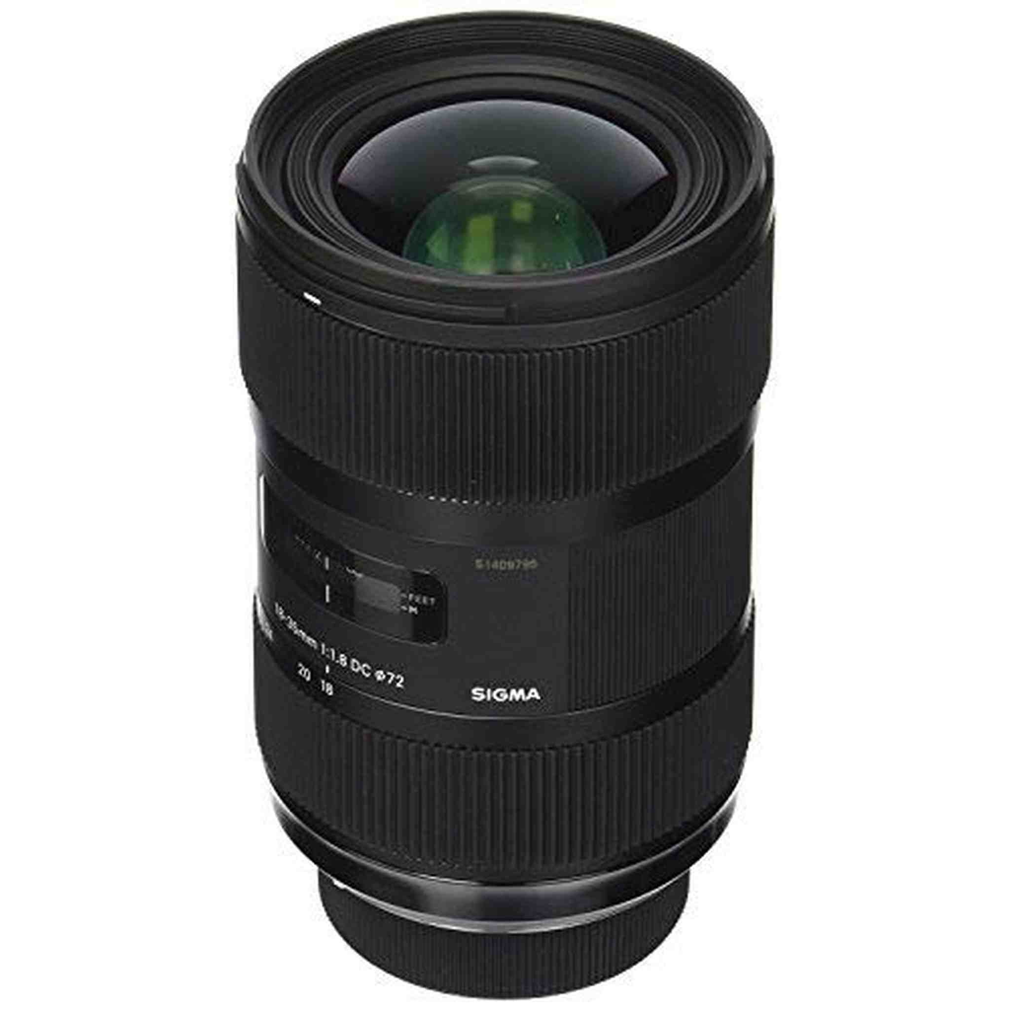 Sigma 210306 18-35mm F1.8 DC HSM Lens for Nikon APS-C DSLRs Black - International Version No Warranty Sigma