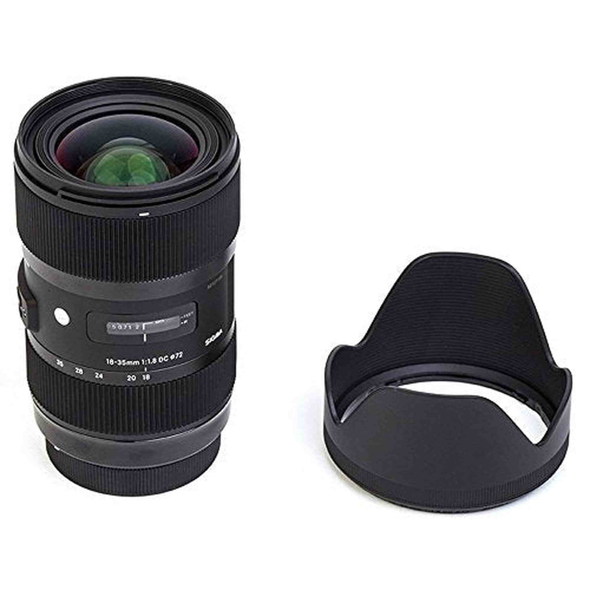 Sigma AF 18-35mm f/1.8 DC HSM Lens for Canon Includes Sandisk 64GB Extreme SD Memory UHS-I Card w/ 90/60MB/s Read/Write Bundle Sigma