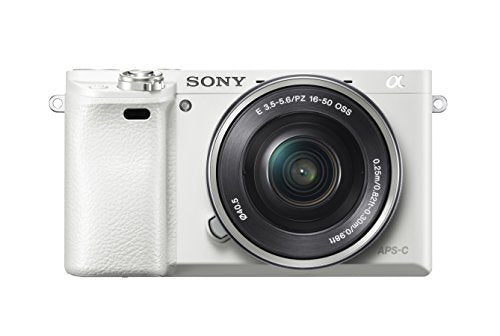 Sony Alpha a6000 Mirrorless Digital Camera - White with 16-50mm Lens SONY