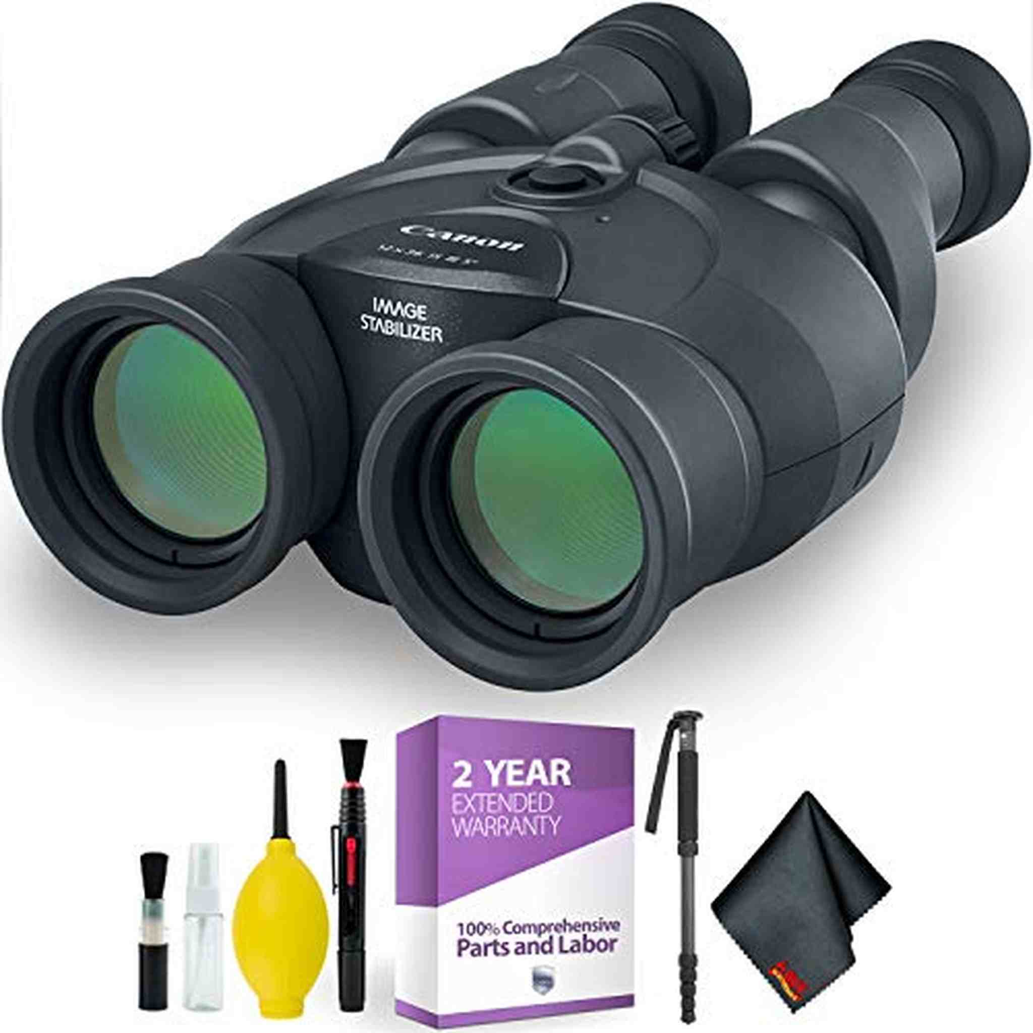 Canon 12x36 is III Image Stabilized Binocular + Cleaning Kit + 2 Year Extended Warranty Ultimate Bundle Canon