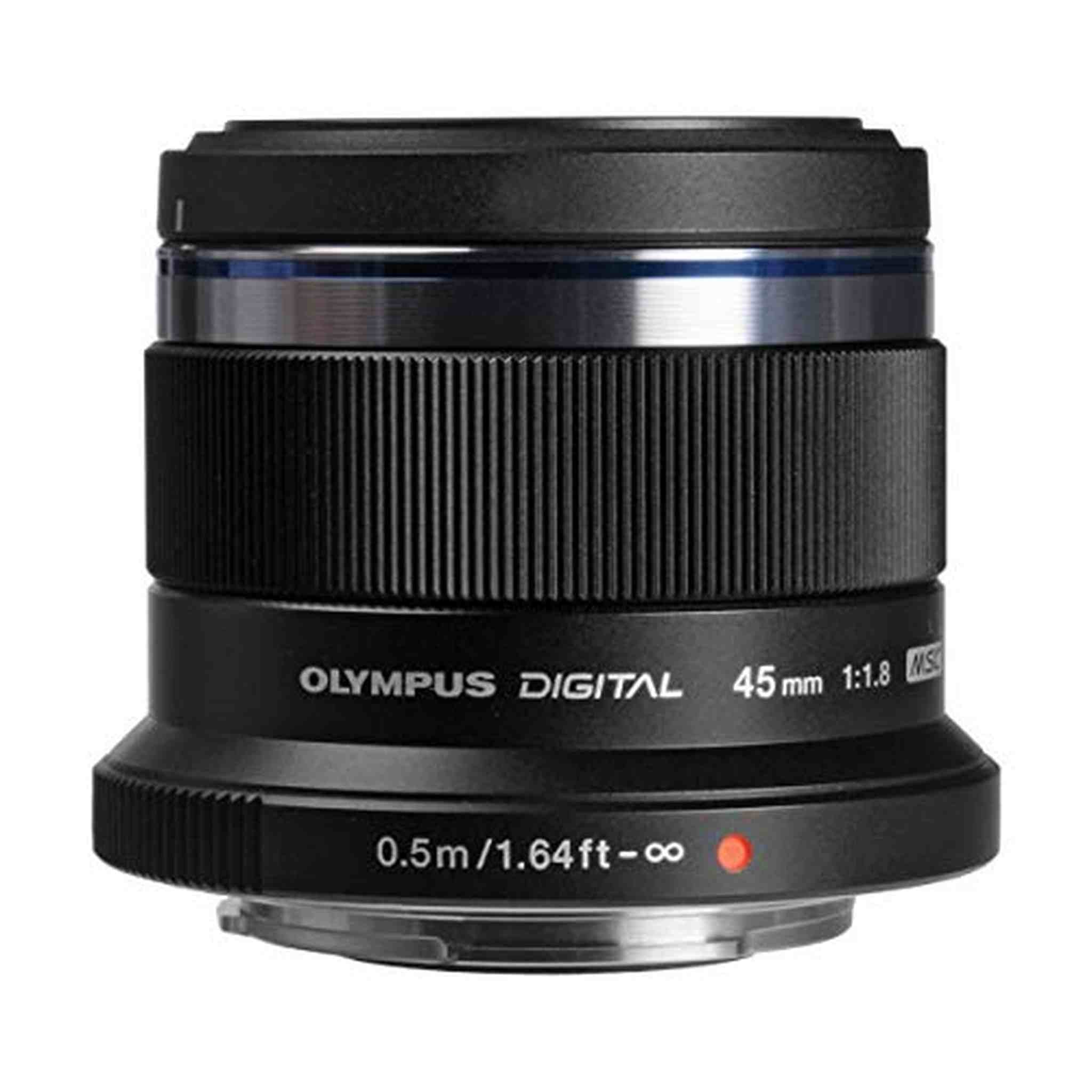 Olympus M.Zuiko Digital 45mm F1.8 Lens, for Micro Four Thirds Cameras Black Olympus