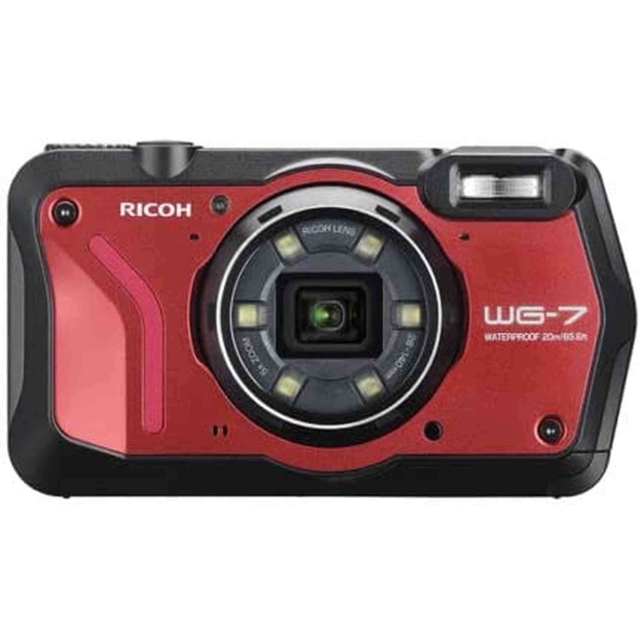 Ricoh WG-7 Waterproof Digital Camera Red Ricoh