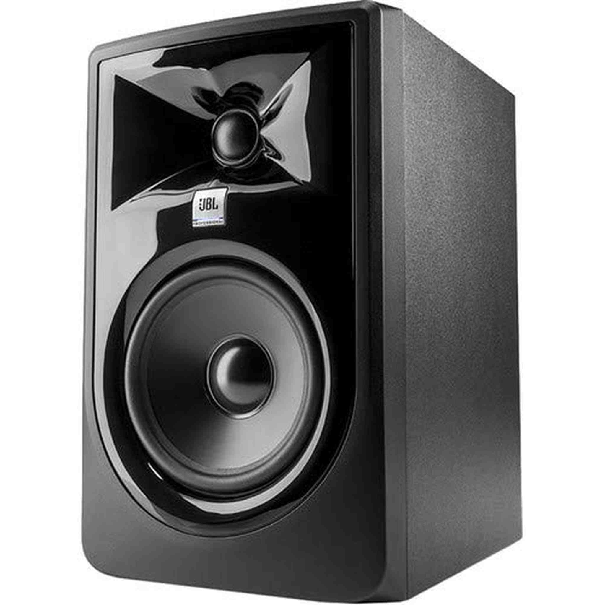 JBL 305P MkII - Powered 5 Inch Two-Way Studio Recording Monitor with Sanitizer Spray for Microphones JBL