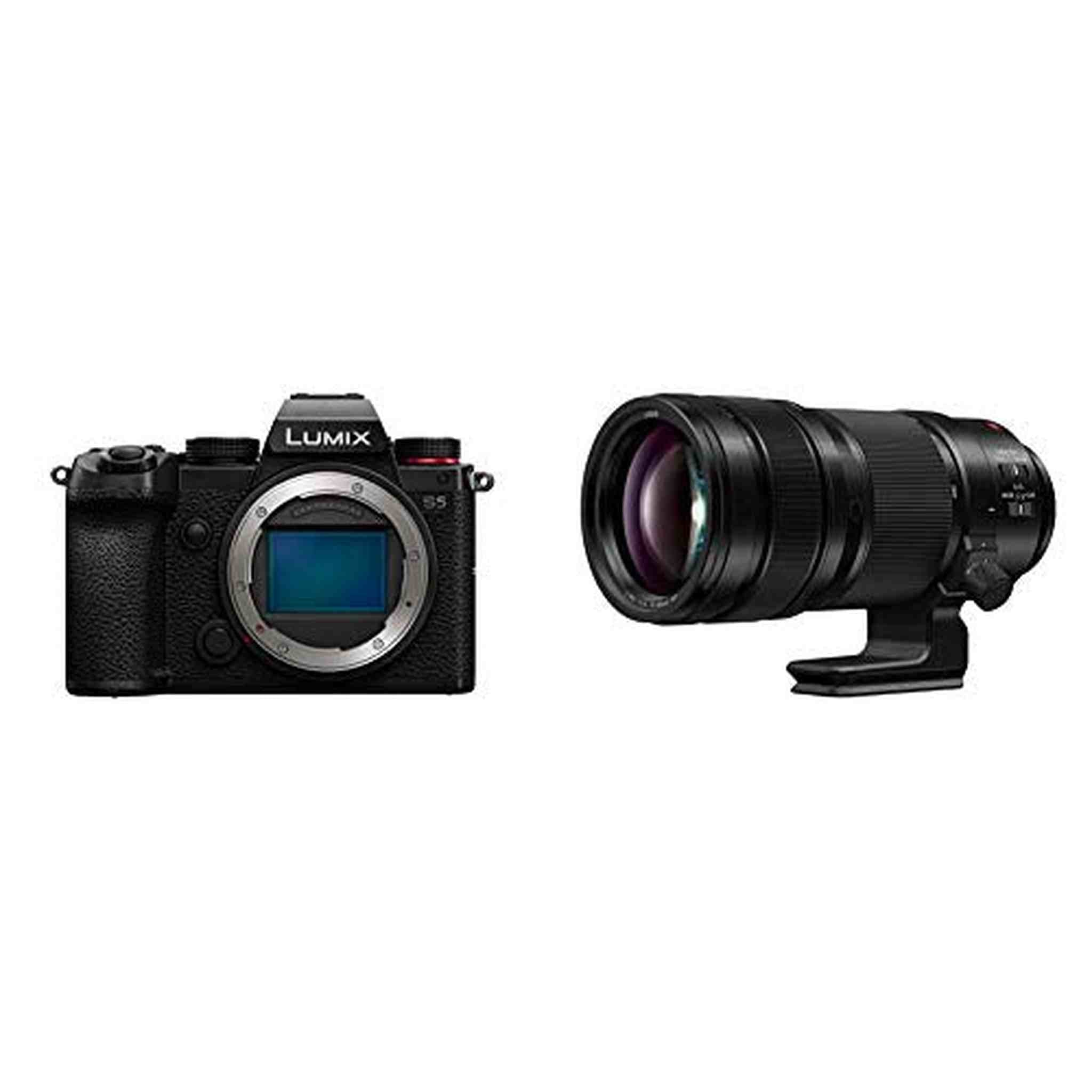 Panasonic LUMIX S5 Full Frame Mirrorless Camera and LUMIX S PRO 70-200mm F2.8 Telephoto Lens Panasonic