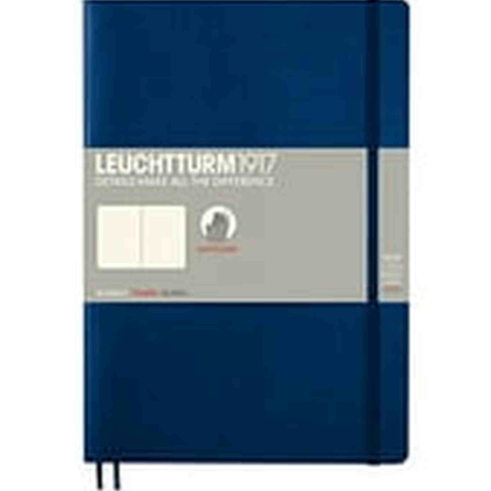 LEUCHTTURM1917 - Composition B5 Plain Softcover Notebook Navy - 123 Numbered Pages Leuchtturm