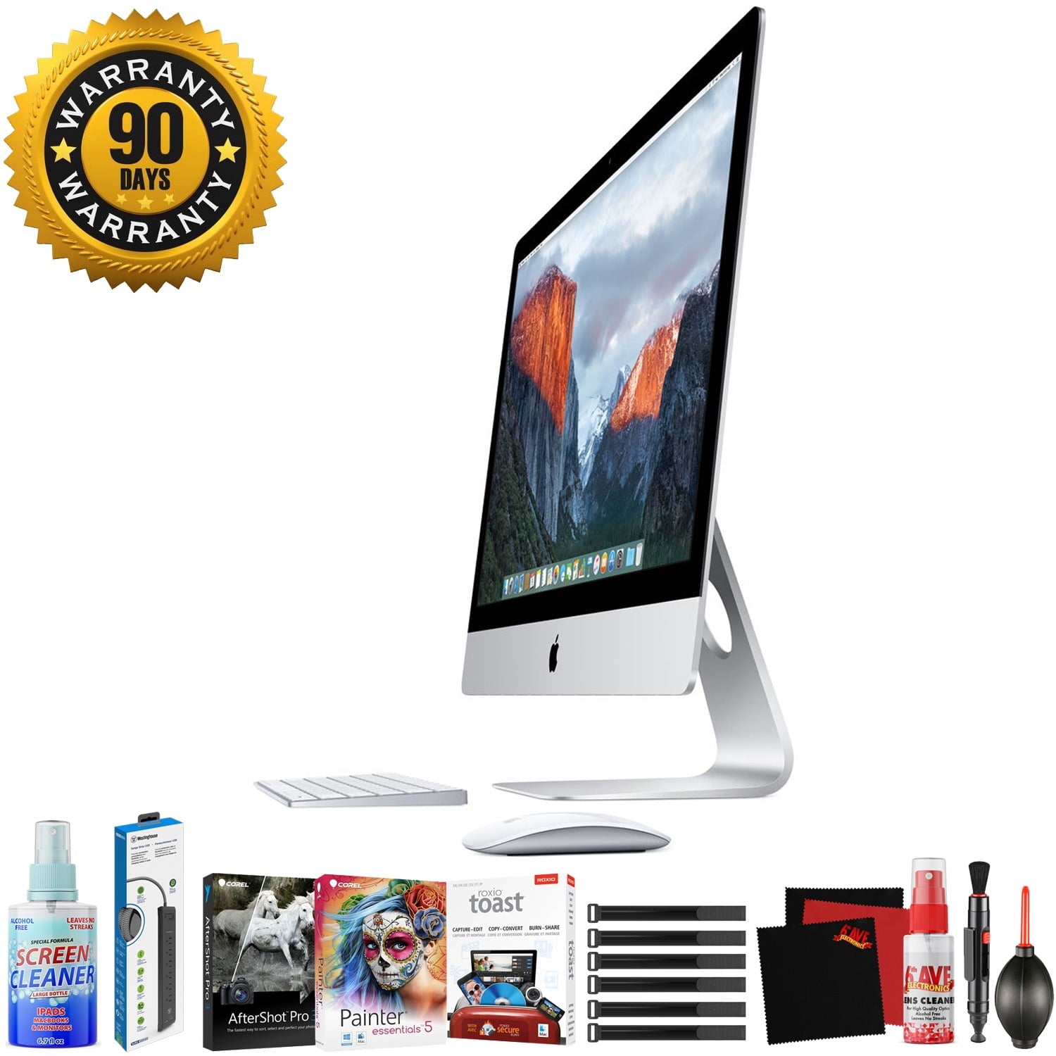 Apple 27  iMac with Retina 5K Display (Late 2015) - Home Productivity Bundle - Photo Artist Software Collection