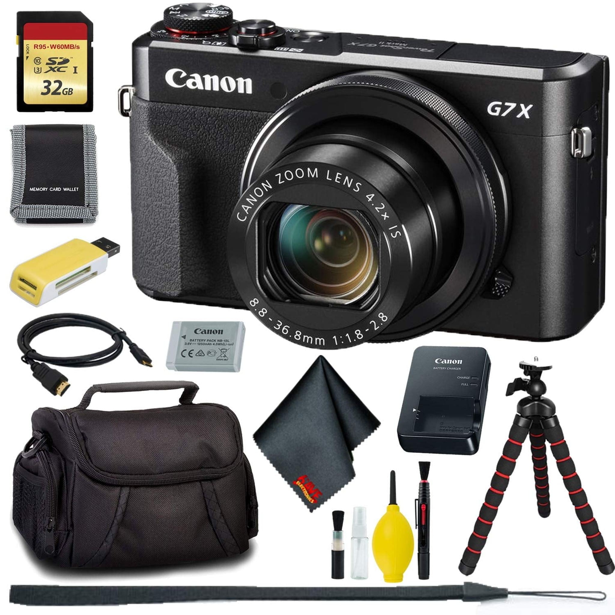 Canon PowerShot G7 X Mark II Digital Camera + 32GB Memory Bundle Canon