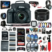 Canon EOS 7D Mark II DSLR Camera W/ 18-135mm f/3.5-5.6 IS USM Lens & W-E1 Supreme Bundle Canon