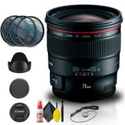 Canon EF 24mm f/1.4L II USM Lens 2750B002 + Filter Kit + Cap Keeper + More Canon