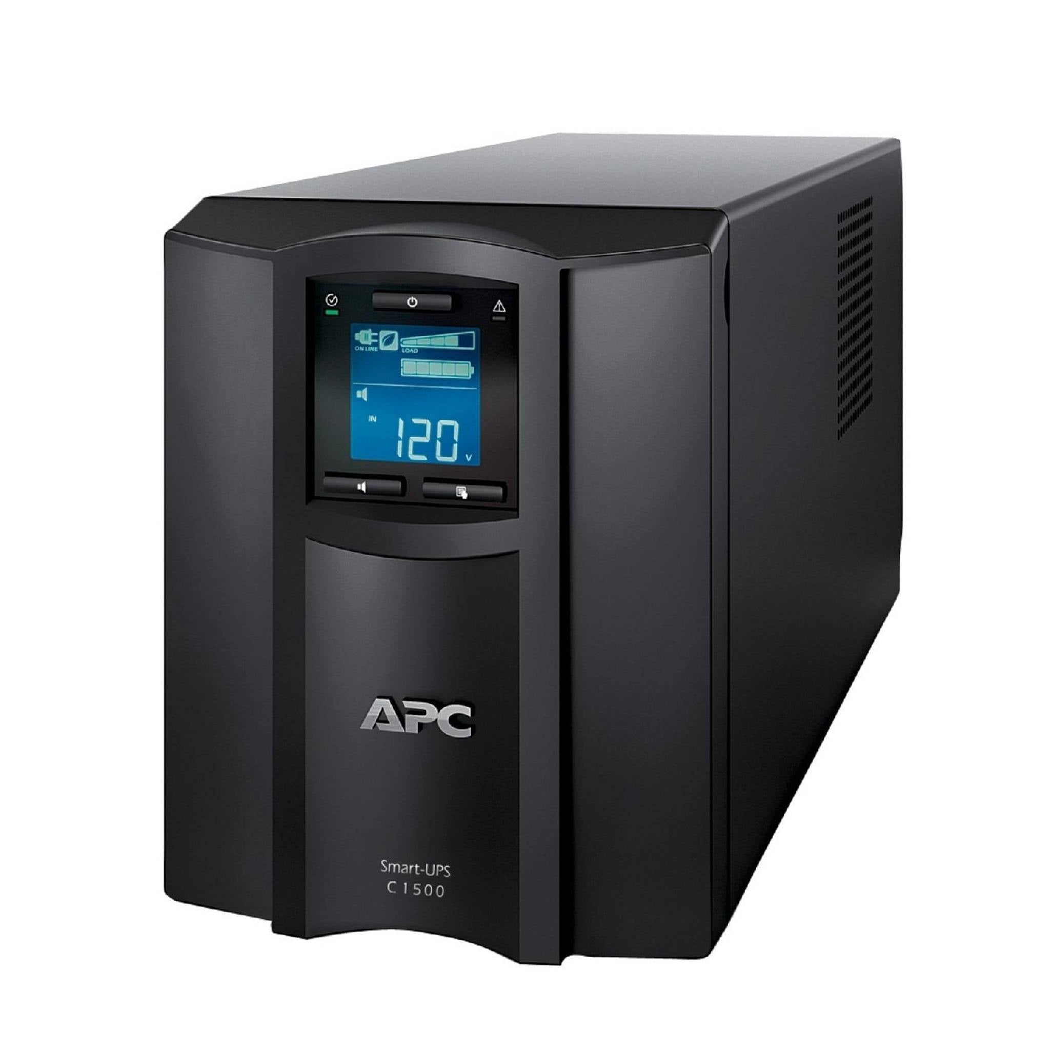 APC 1500VA Smart UPS with SmartConnect, SMC1500C Sinewave UPS Battery Backup, AVR, 120V, Line Interactive Uninterruptible Power Supply