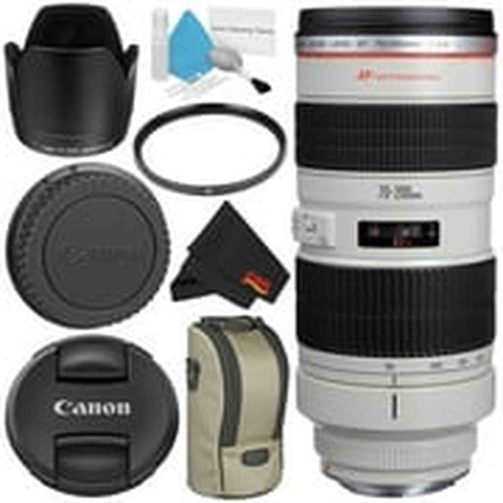 Canon EF 70-200mm f/2.8L USM Telephoto Zoom Lens Bundle for Canon SLR Digital Cameras Intl Model - Starter Canon