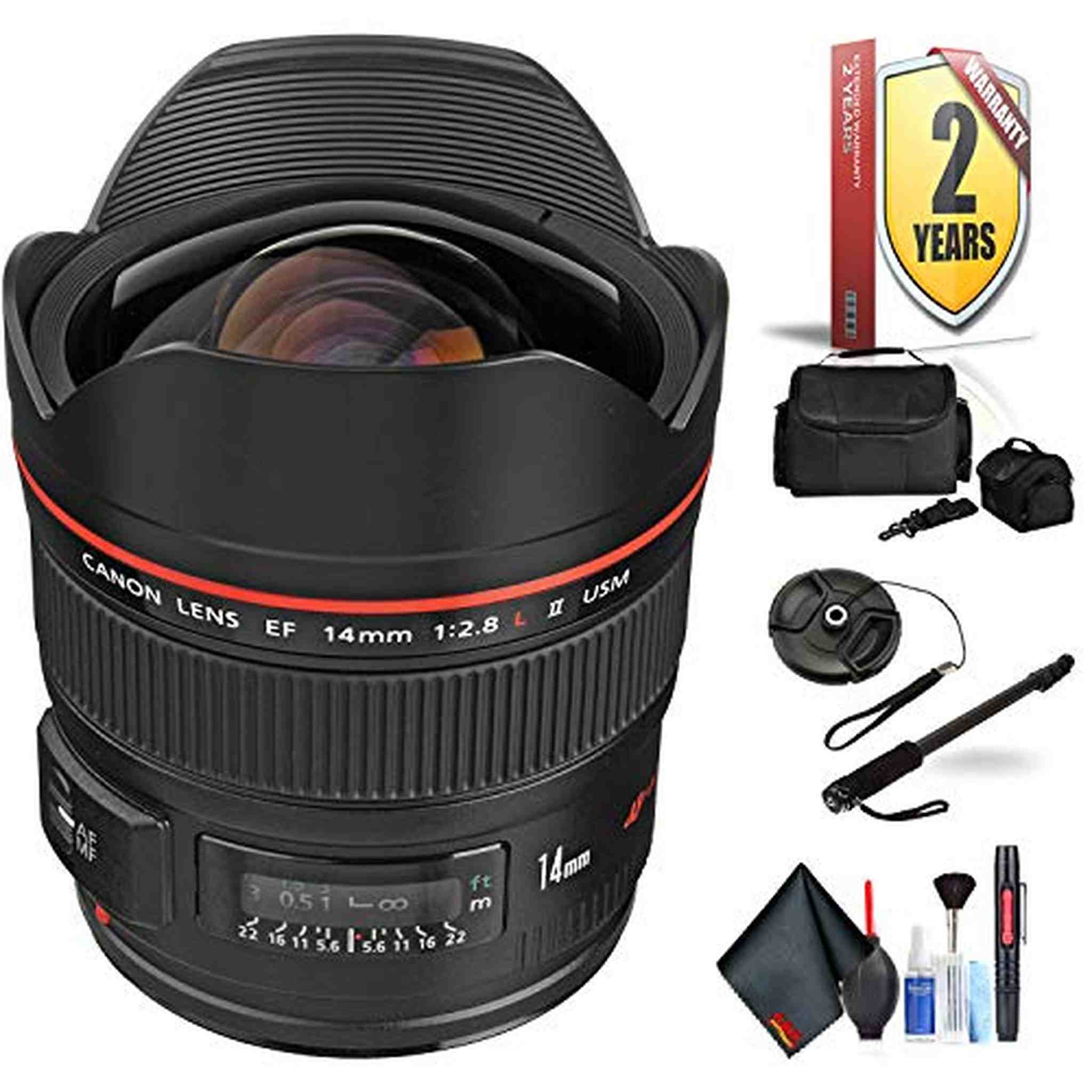 Canon EF 14mm F/2.8L Ii USM Lens for Canon 6D, 5D Mark IV, 5D Mark III, 5D Mark II, 6D Mark II, 5Dsr, 5Ds, 1Dx, 1Dx Mark