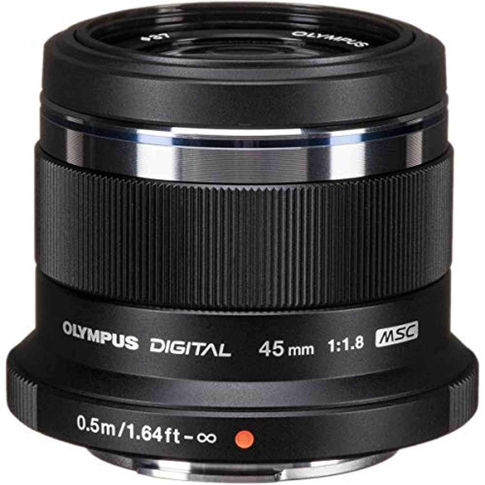 Olympus M.Zuiko Digital 45mm F1.8 Lens, for Micro Four Thirds Cameras Black Olympus