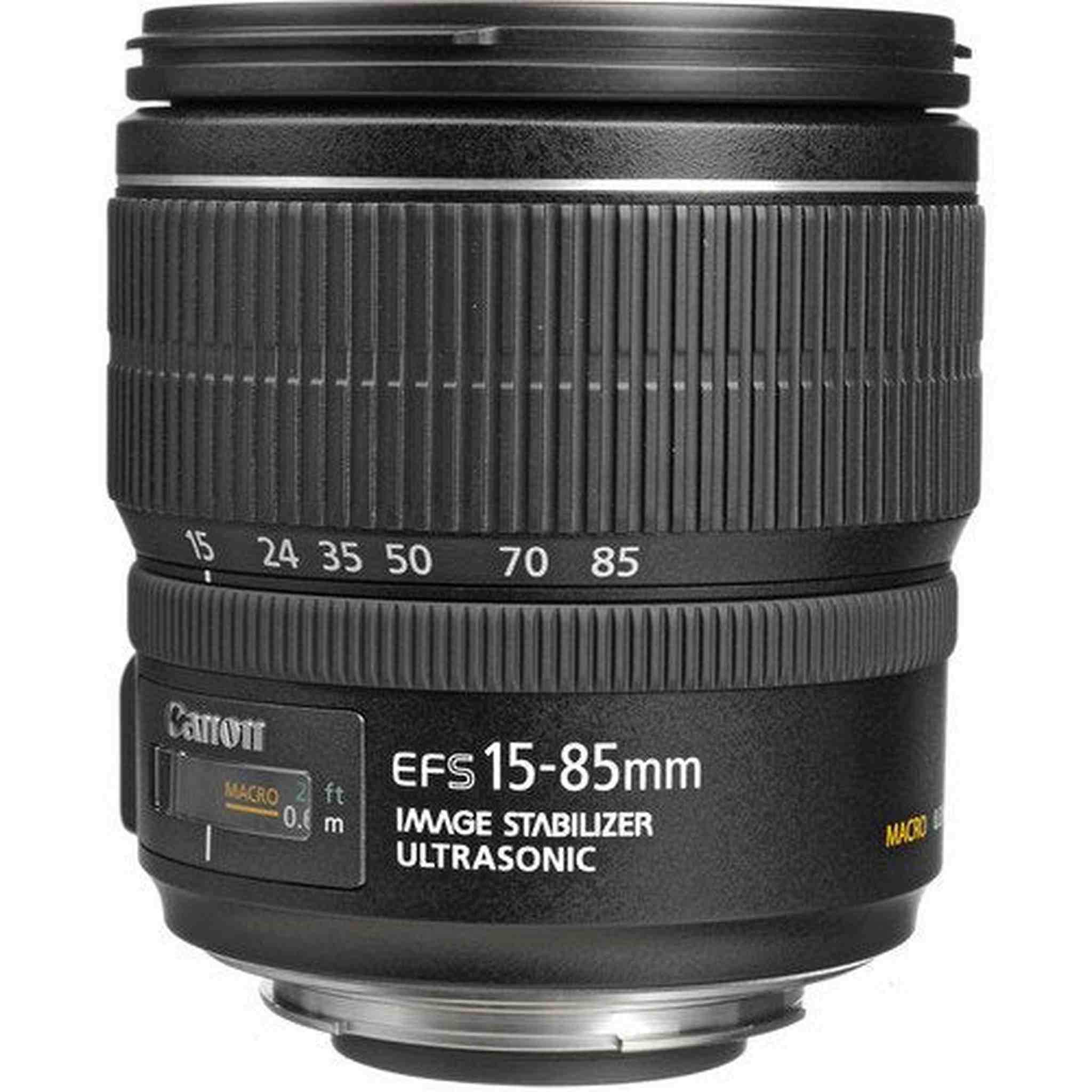 Canon EF-S 15-85mm f/3.5-5.6 is USM Lens for Canon EF-S Mount + Accessories International Model with 2 Year Warranty Canon