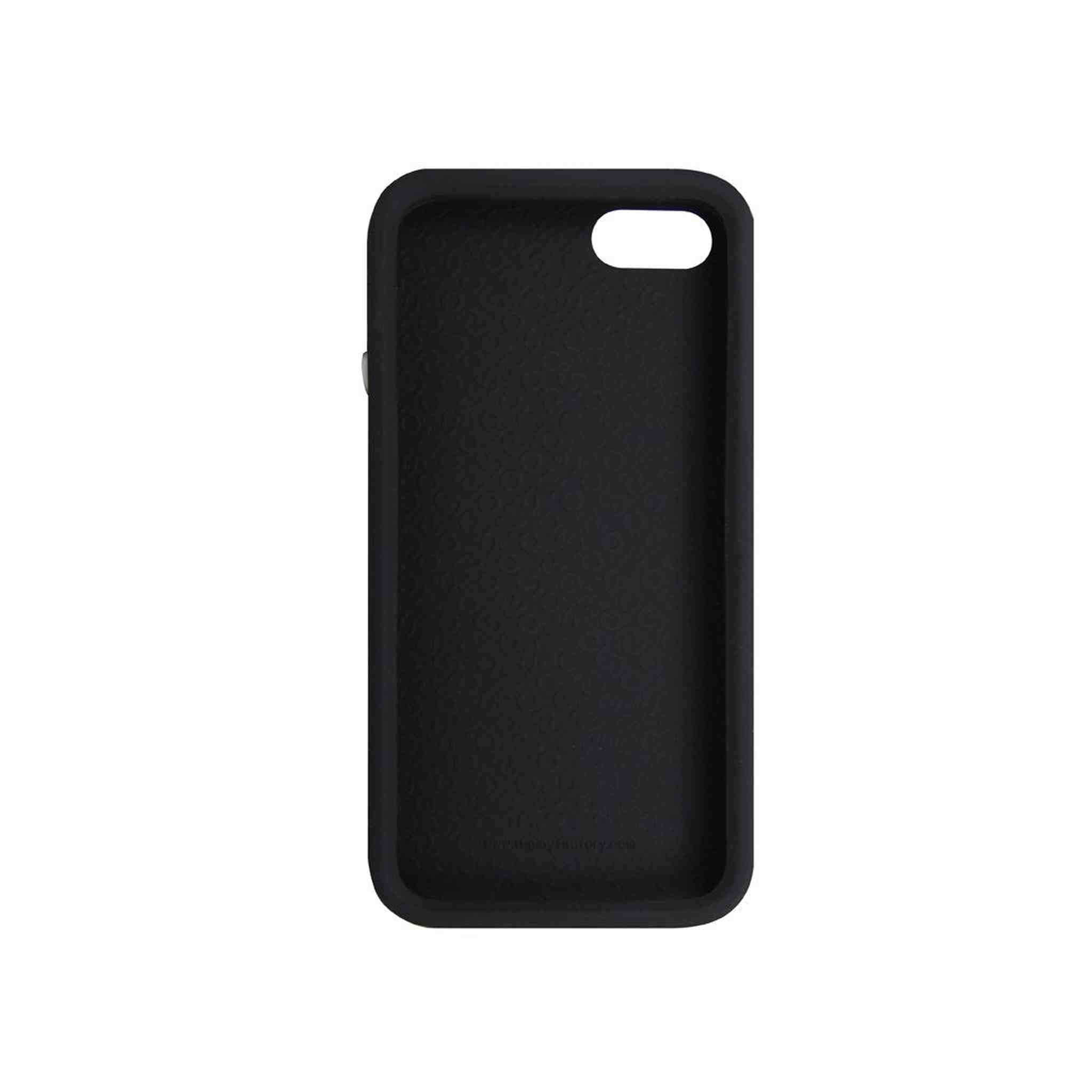 The Joy Factory Jugar Soft Silicone Case with Metal Frame for iPhone5/5S, CSD104 Matte Black The Joy Factory